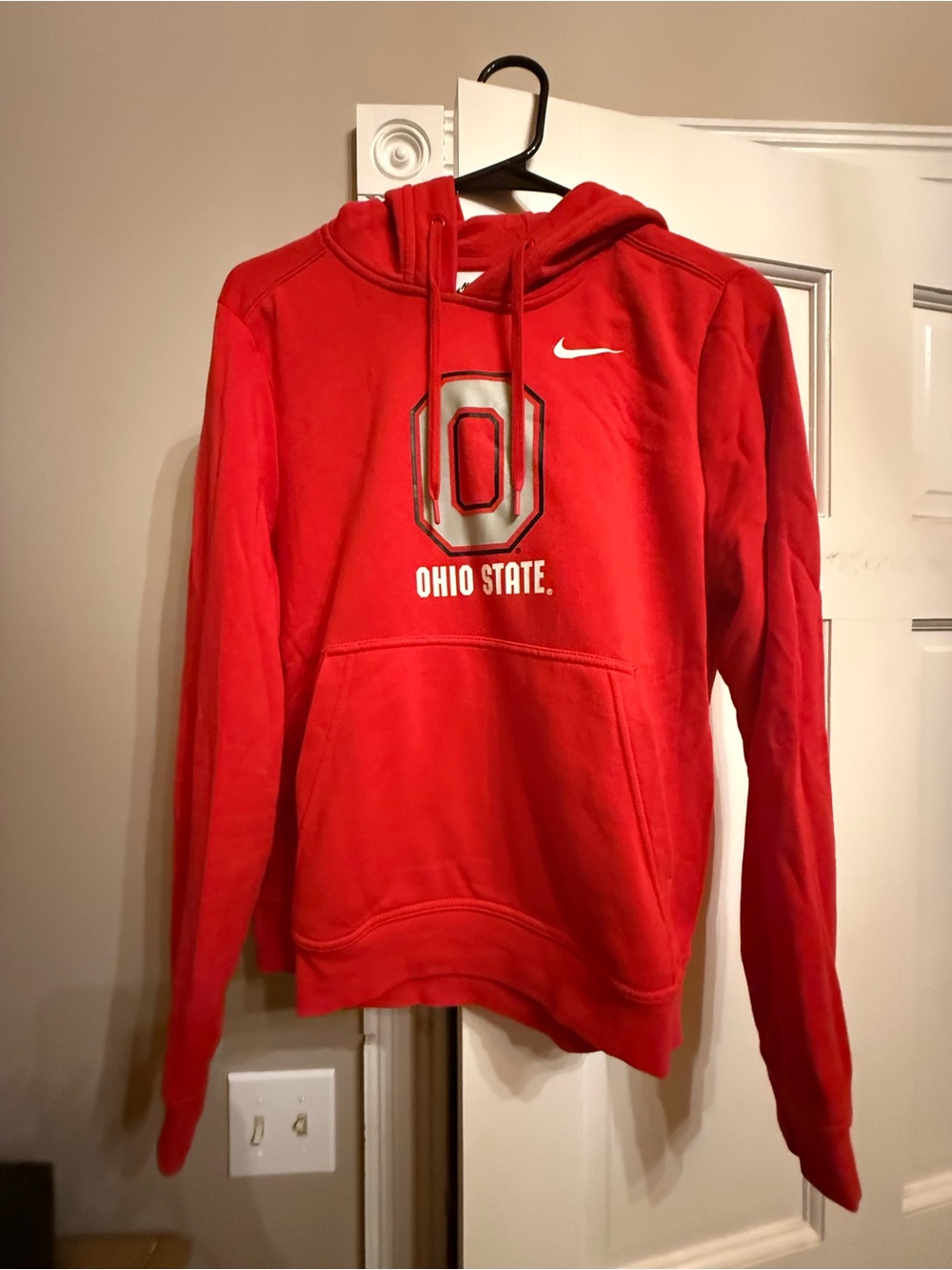 Nike Red Ohio State Hoodie with Logo